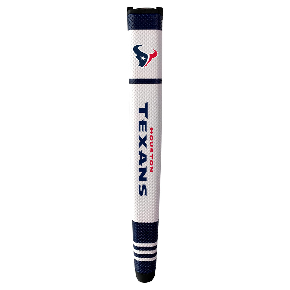 Team Golf Houston Texans putter grip with multi-colored design improves on-green alignment