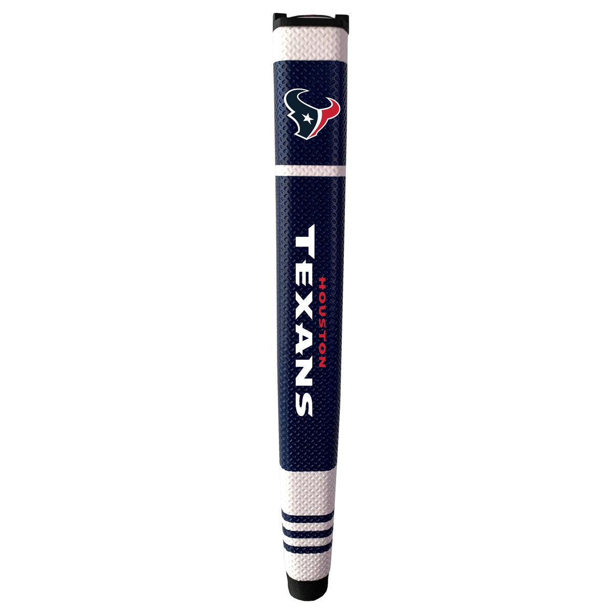 Team Golf NFL Houston Texans putter grip on a club, soft polyurethane surface for comfortable control.