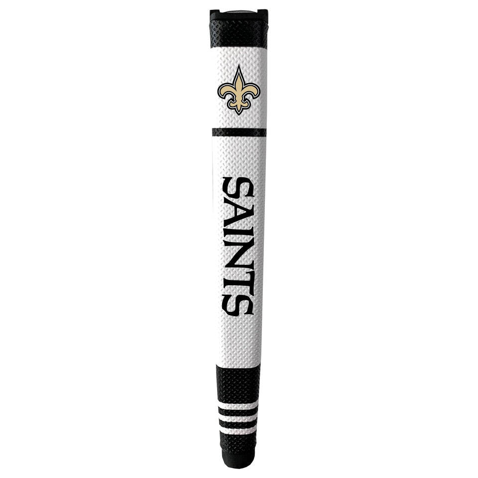 Team Golf New Orleans Saints putter grip in multi-colored design for confident putting.