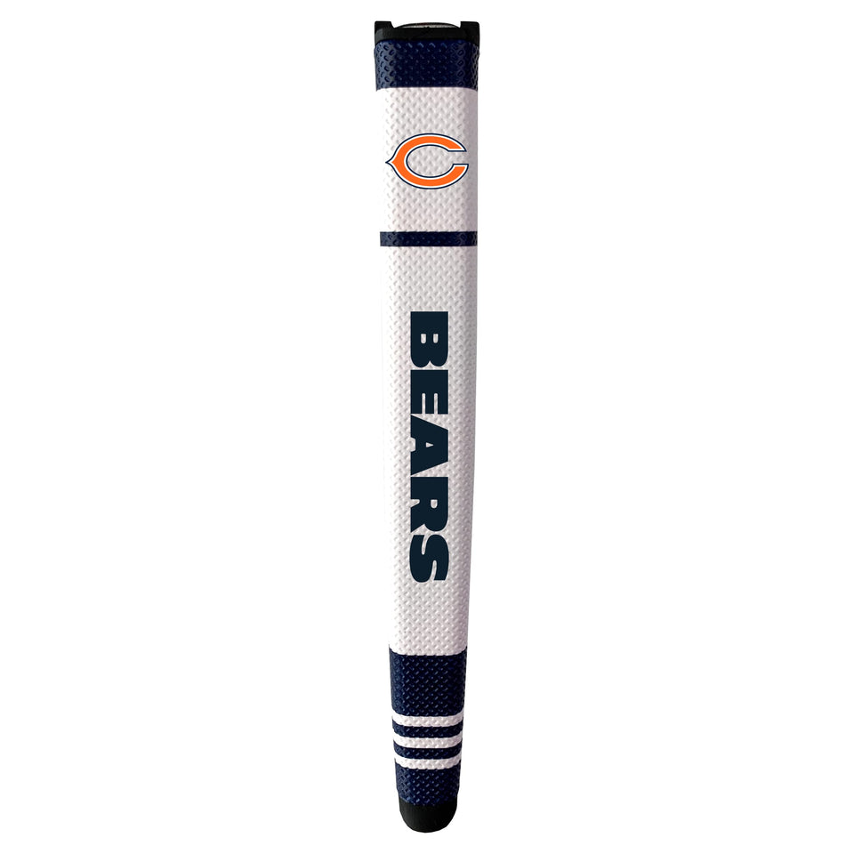 Team Golf NFL putter grip in multi-color finish for comfortable, controlled putting.