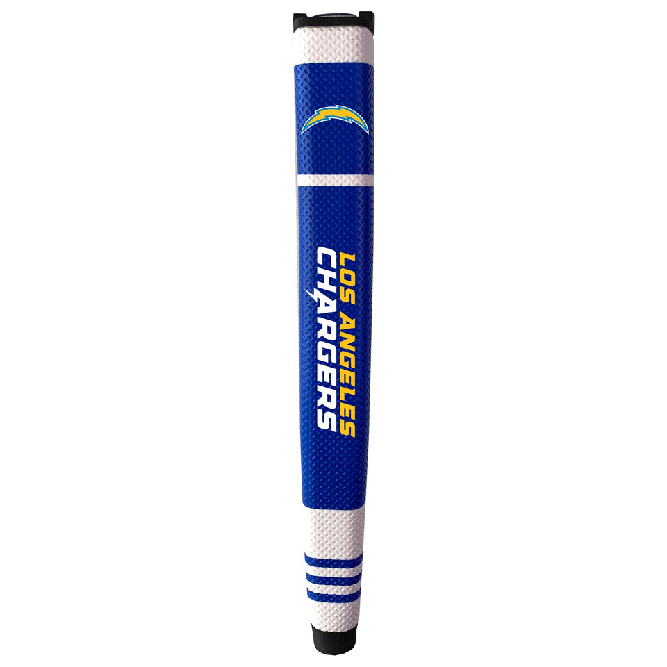 Team Golf Chargers putter grip with soft polyurethane surface for comfortable control