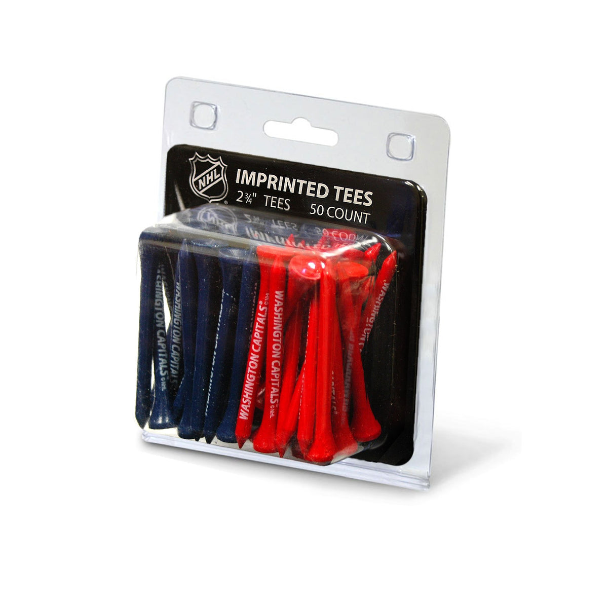 Team Golf NHL Capitals tees 50-pack for accurate tee-offs and fan pride