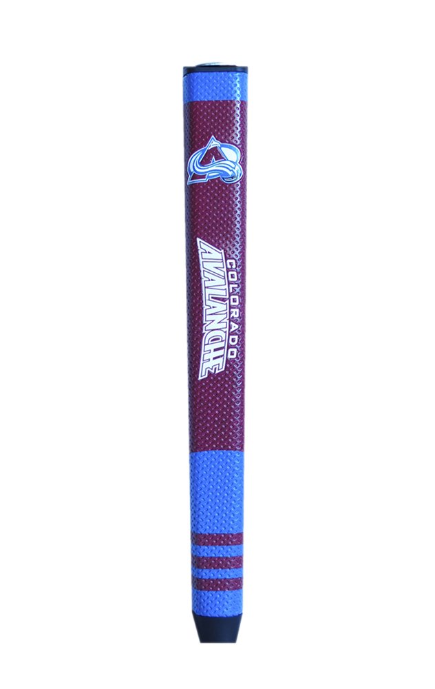 Team Golf NHL Colorado Avalanche putter grip with soft polyurethane surface for precise control.