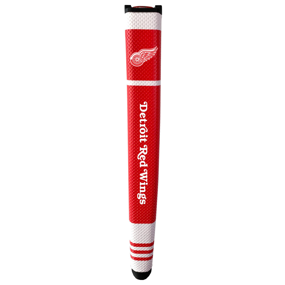 Team Golf NHL Detroit Red Wings putter grip on green with soft polyurethane texture