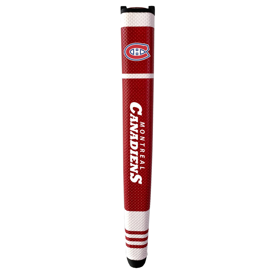 Team Golf Montreal Canadiens putter grip with wide soft polyurethane surface for comfortable control on greens