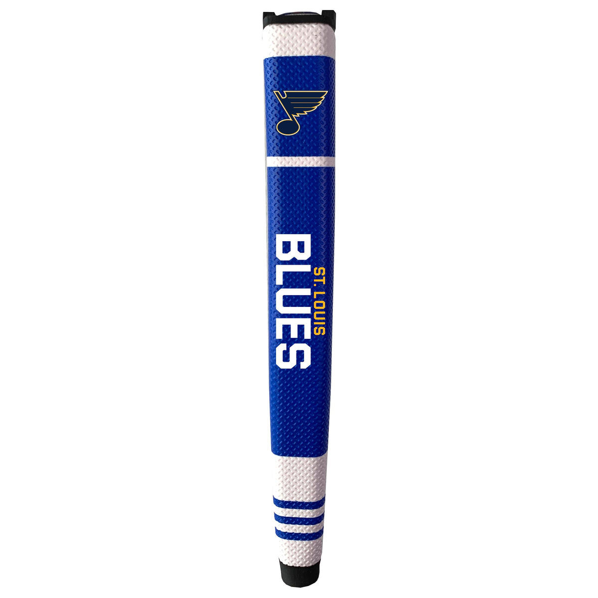Team Golf NHL St. Louis Blues putter grip with logo for better control on greens.