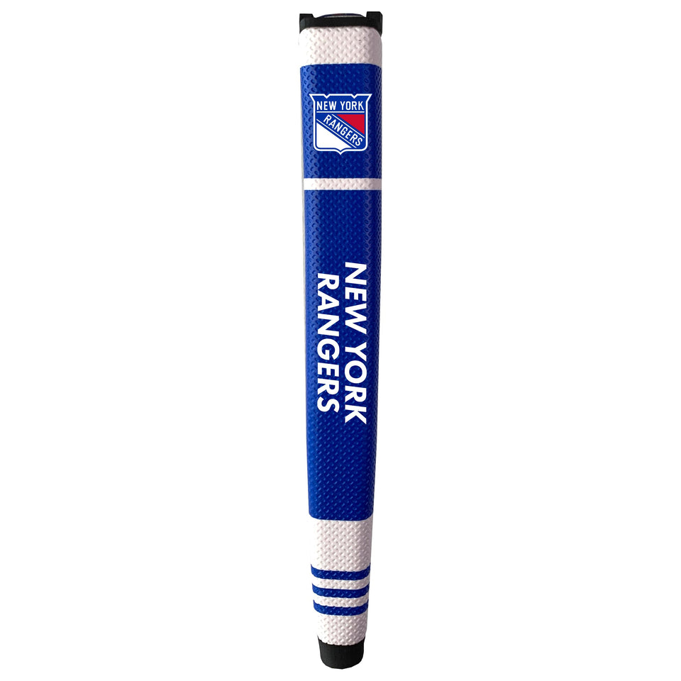 Team Golf NY Rangers putter grip with removable gel top marker for quick logo placement