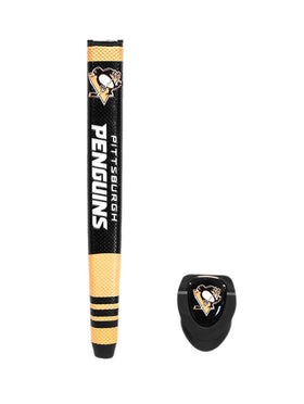Team Golf Penguins grip highlights jumbo pistol shape and magnetic marker for secure setup