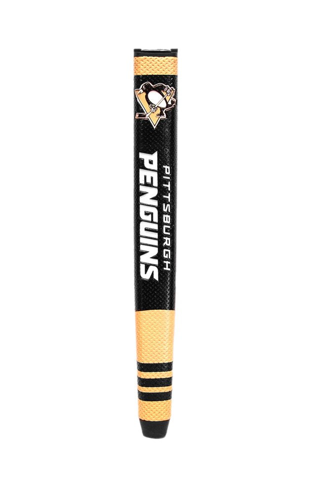 Team Golf Pittsburgh Penguins putter grip with removable gel top ball marker for easy practice on the green