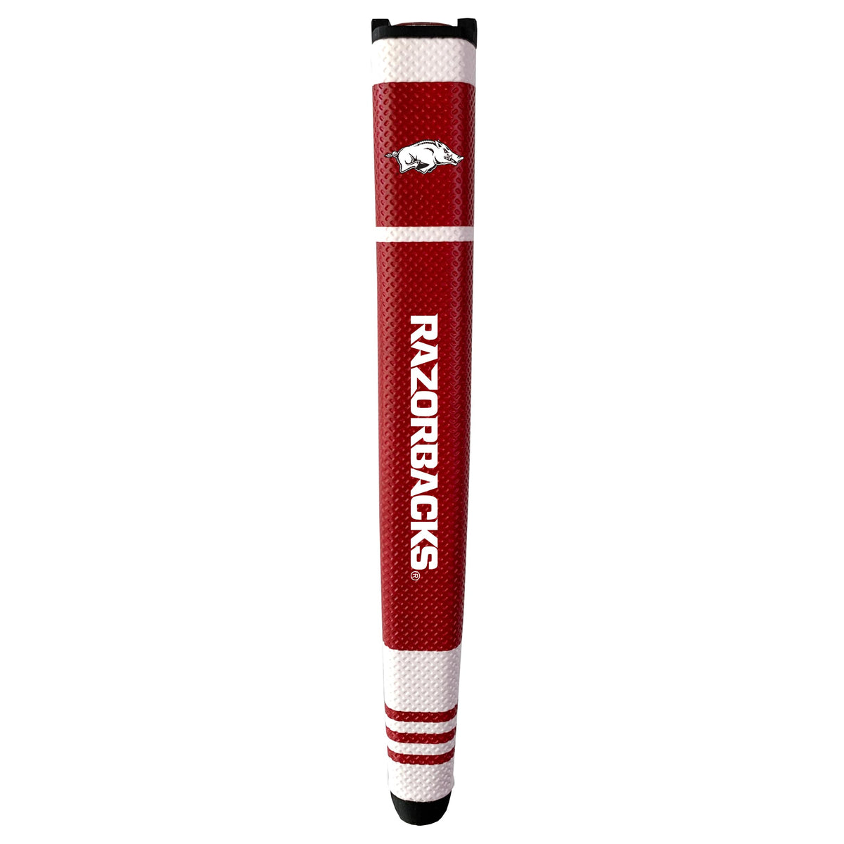 Team Golf Razorbacks putter grip with gel-top marker for secure alignment on greens.