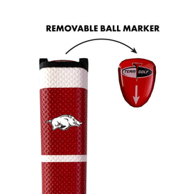 Team Golf removable gel top ball marker attached to grip for quick mark-and-go gameplay.