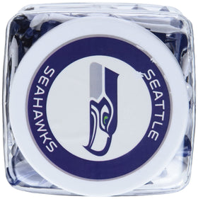 Team Golf Seattle Seahawks tees jar back view highlighting imprint and colors