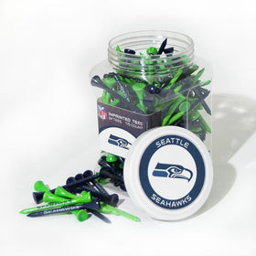 Team Golf Seattle Seahawks tees jar front view with team colors