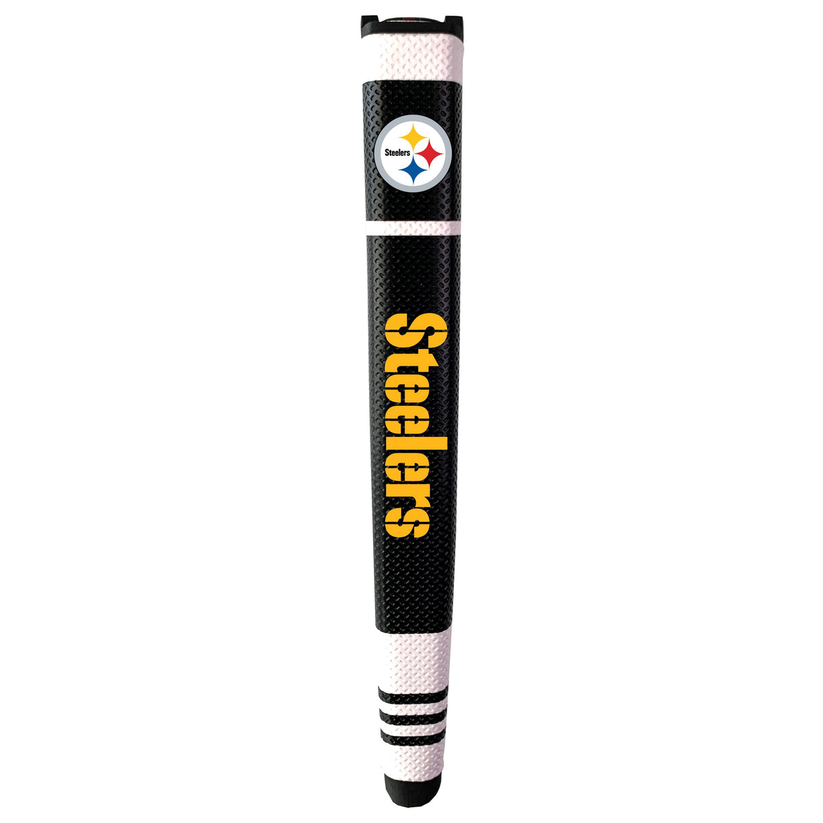 Team Golf Pittsburgh Steelers putter grip with removable gel ball marker for easy game day use.