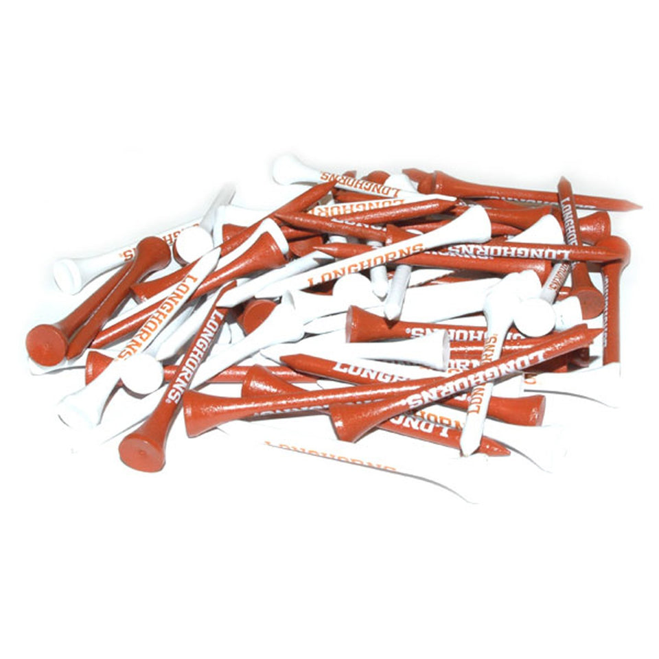 Team Golf Texas Longhorns tees pack, 50 regulation tees, ready for game-day rounds