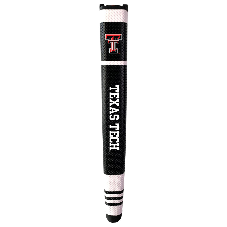 Team Golf Texas Tech Red Raiders putter grip with gel top marker for greens alignment.