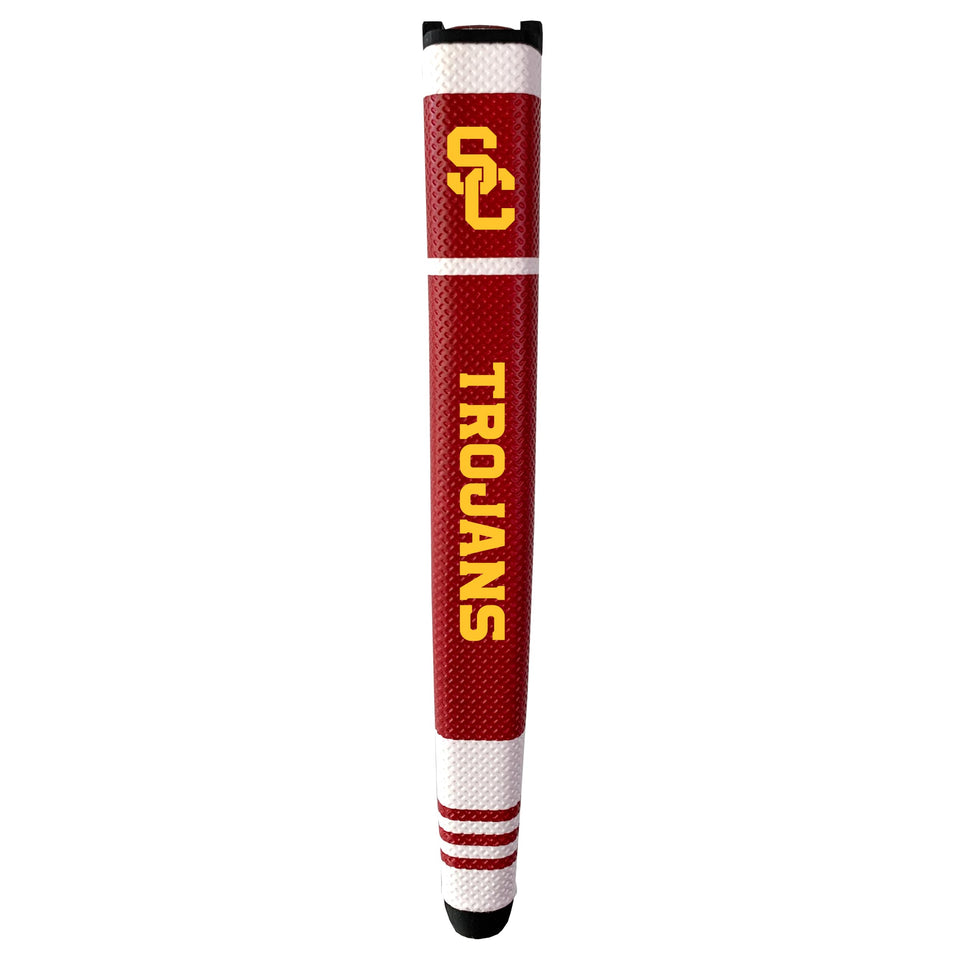Team Golf USC Trojans putter grip with gel marker for quick alignment on the green.