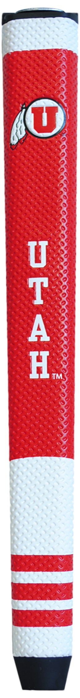 Team Golf Utah Utes putter grip front view with bold colors for confident greens.