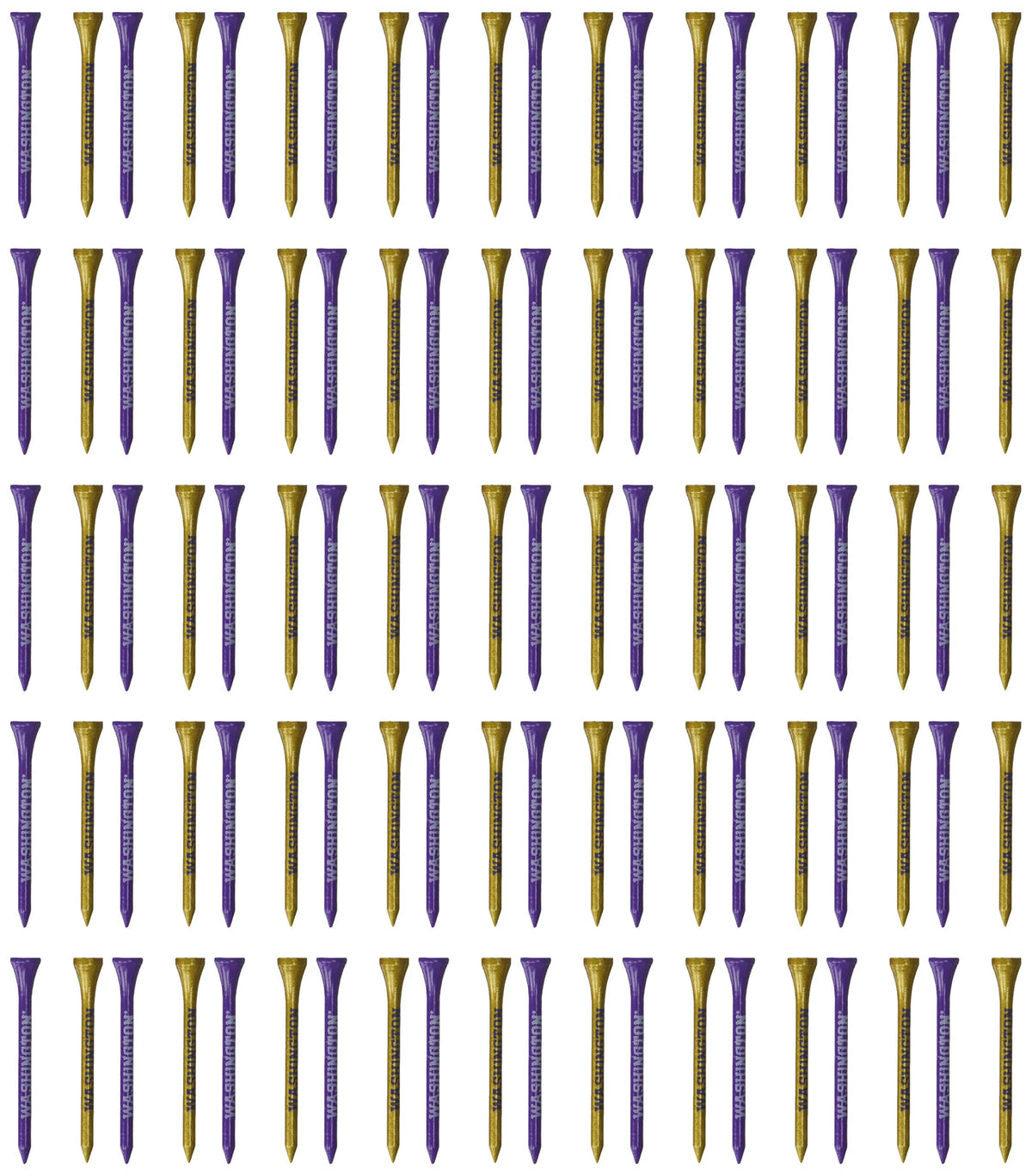 Team Golf Washington Huskies 50-pack tees for regulation play and team pride