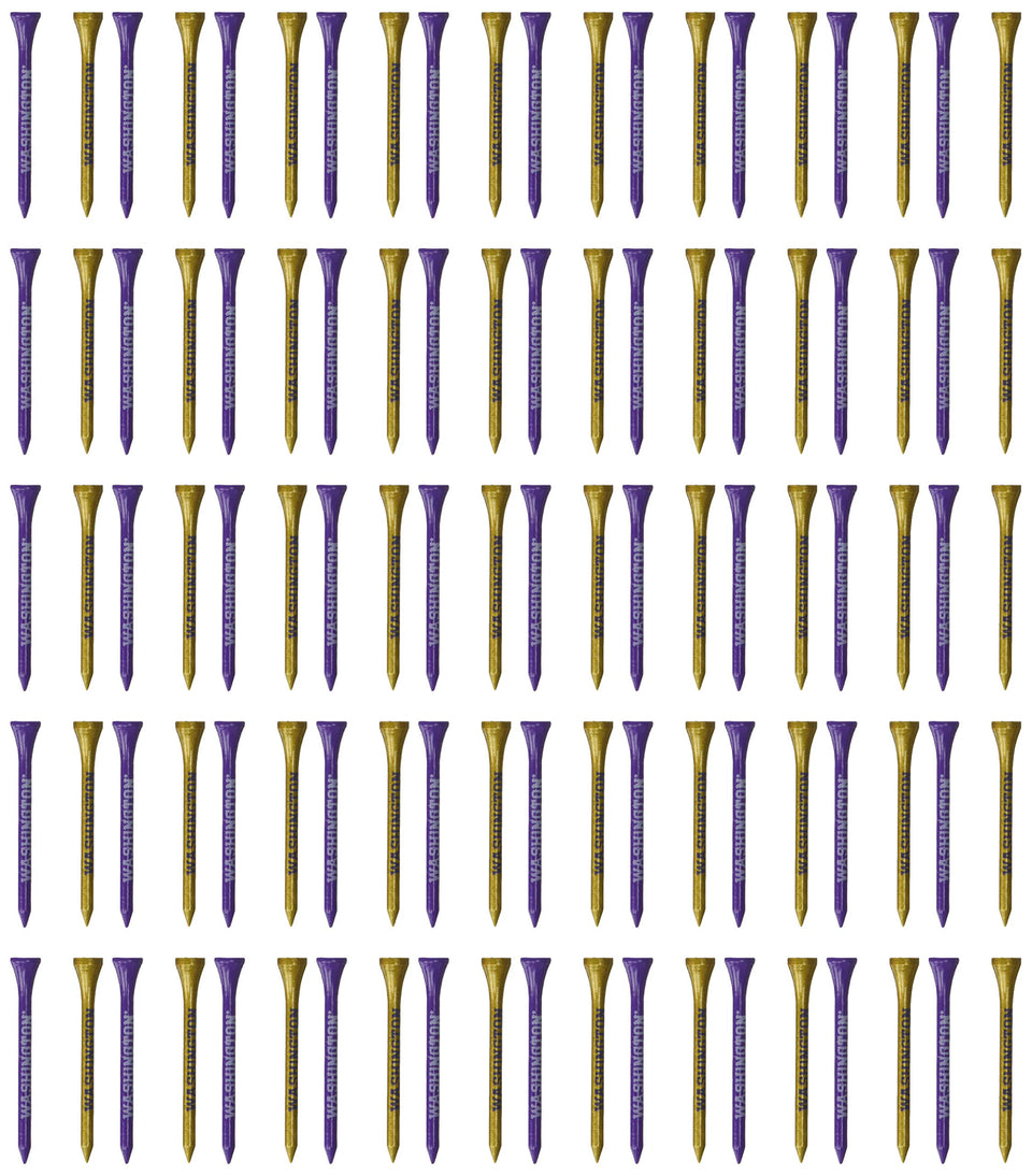 Team Golf Washington Huskies 50-pack tees for regulation play and team pride