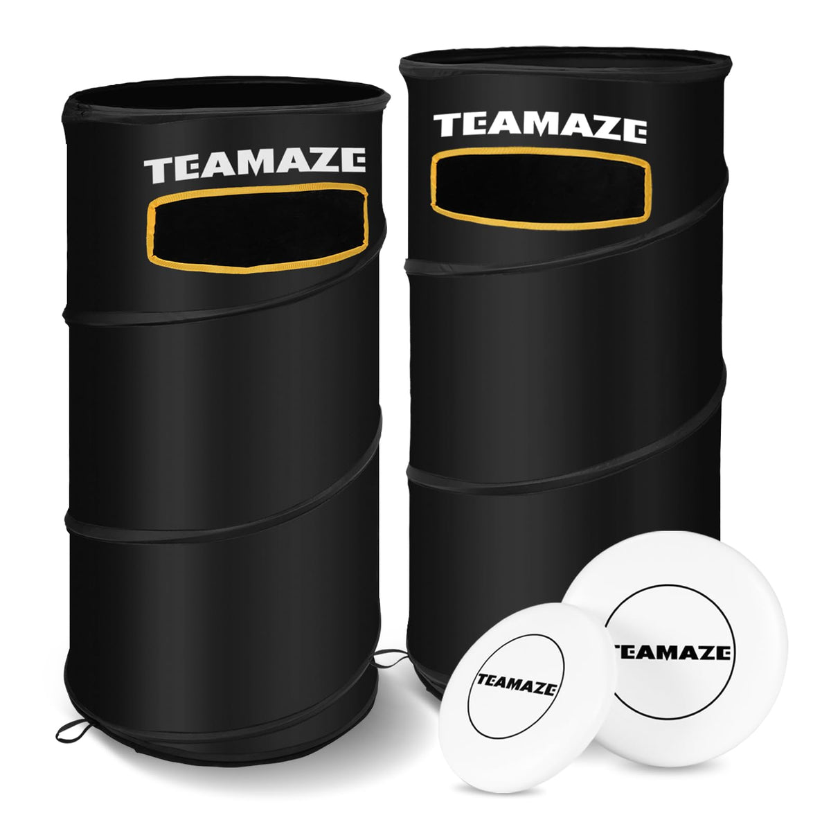 Teamaze disc golf basket foldable setup for quick backyard practice