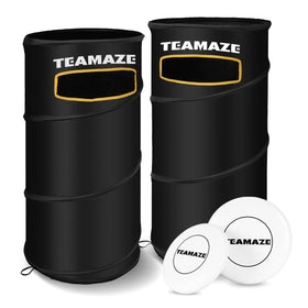 Teamaze disc golf basket foldable setup for quick backyard practice