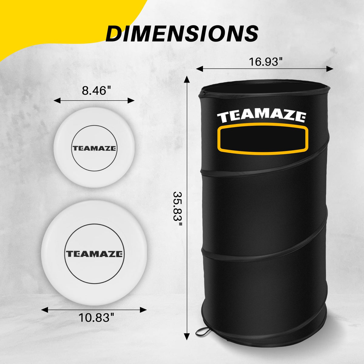 Teamaze flying discs in flight for accurate throws