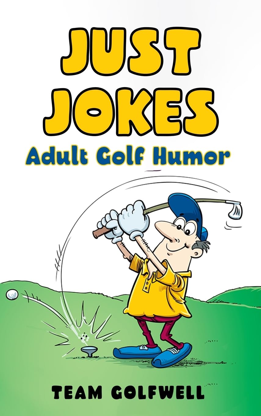 TeamGolfwell Just Jokes book cover with humorous golf humor for adults
