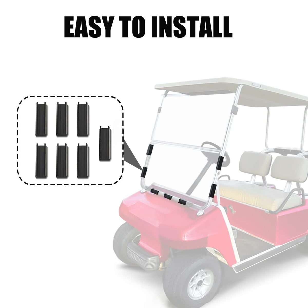 TechInovat windshield on DS model demonstrates quick folding for easy cabin access.