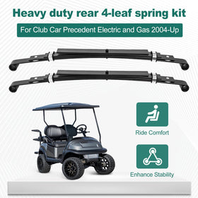 TechInovat four-leaf design supports stable handling for Club Car Precedent/Onward