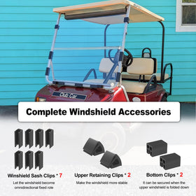 TechInovat Club Car sash clip 1x1 keeps glass aligned securely