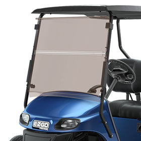 TechInovat EZGO TXT windshield front view in tinted polycarbonate for clear visibility