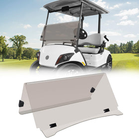 TechInovat tinted windshield for Yamaha G29 – front view showing glare reduction.