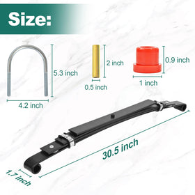 U-bolts and washers ensure secure mounting during installation