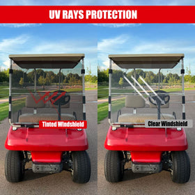 TechInovat weather protection windshield helps riders stay comfortable in rain or sun