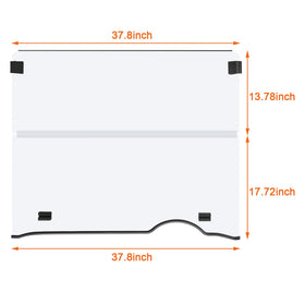 TechInovat windshield dimensions 37.8in by 31.5in for RXV fit.