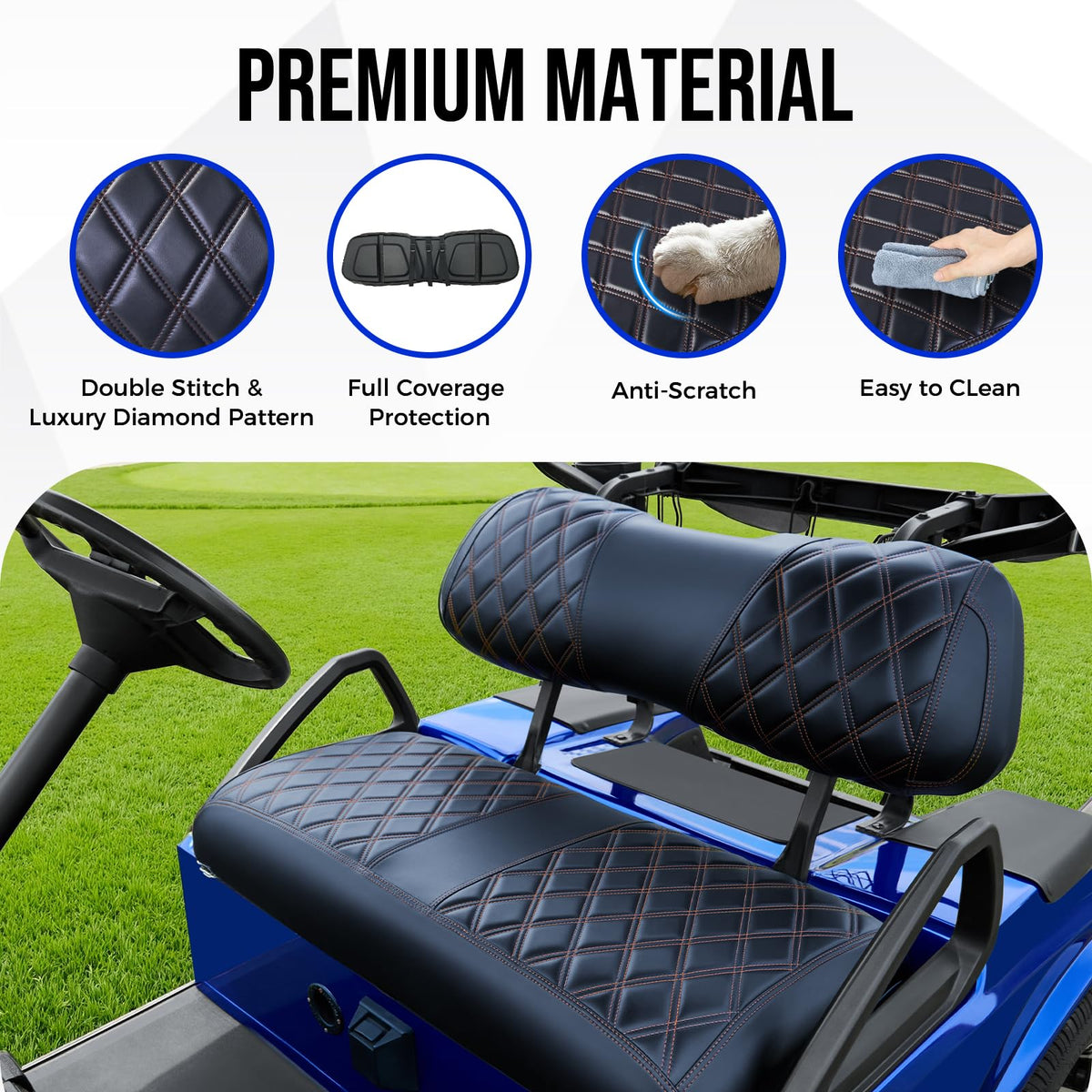 Tecoom club car DS custom-fit cover matches original contours