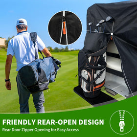 Tecoom windproof buckle and elastic bottom keep the cover secure.