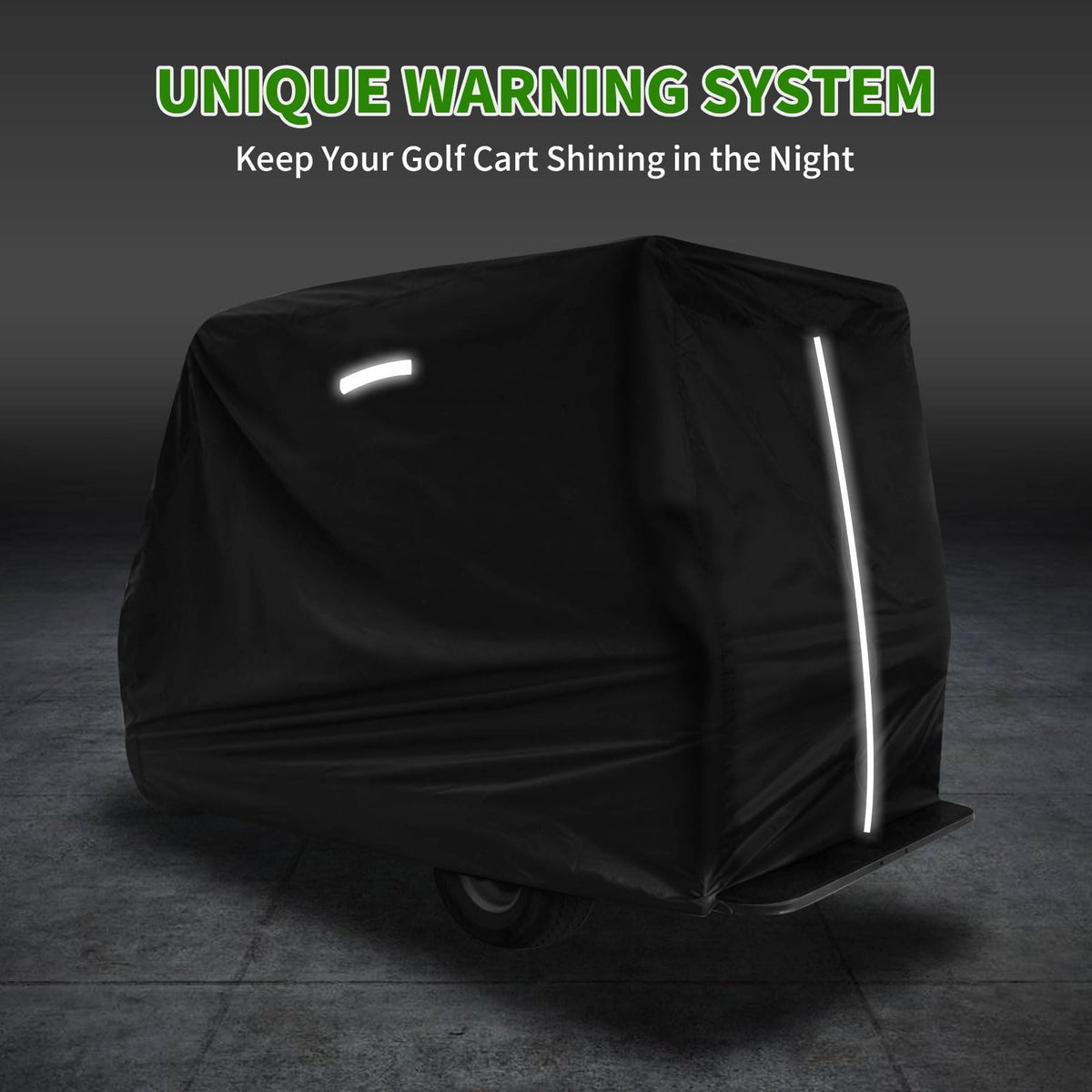 Tecoom cover features zipper doors and reflective strips for safer handling.