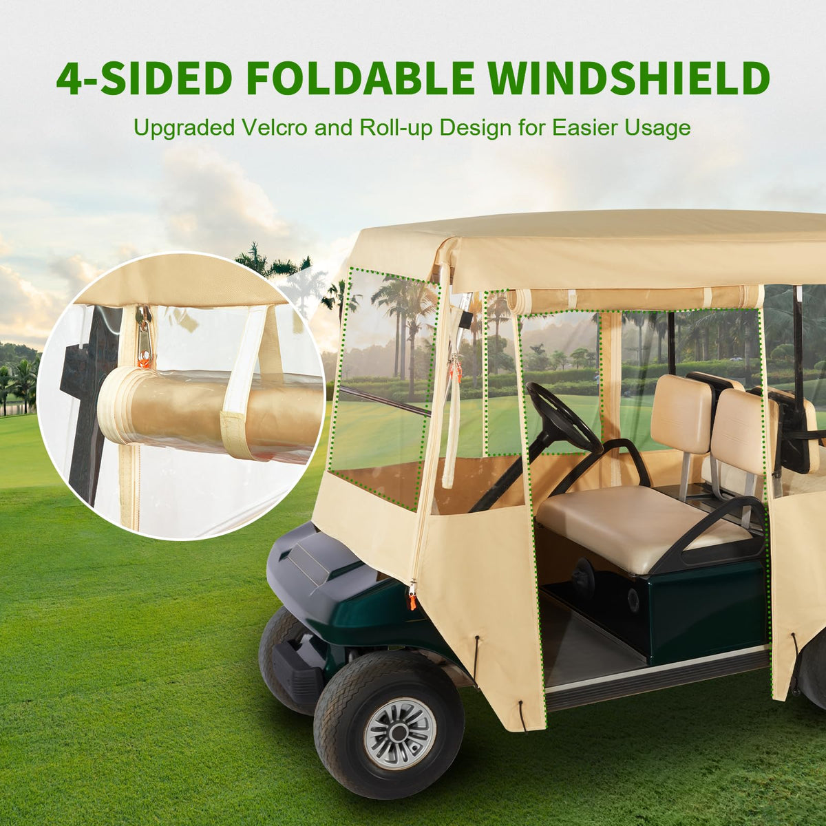 Tecoom 600D Oxford fabric delivers durable waterproof protection.