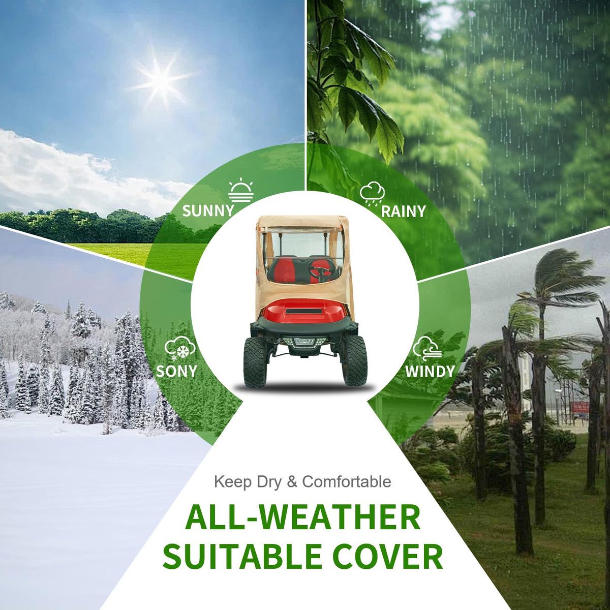 Tecoom enclosure clear windows provide visibility and ventilation.