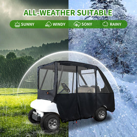 Tecoom enclosure dimensions fit most 2+2/4-seat carts for versatile use.