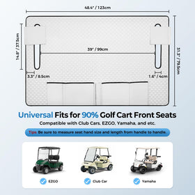 Tecoom golf cart seat towel cushioned center adds comfort