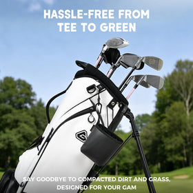 Clip secures to bag or belt for on-the-go access