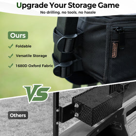Tecoom no drilling installation saves time and preserves cart aesthetics.