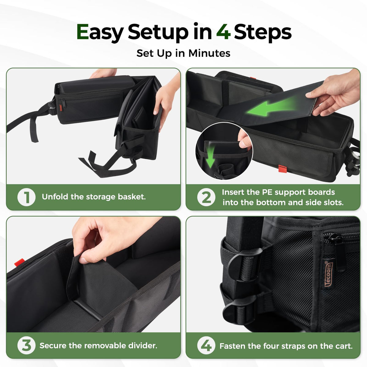 Tecoom removable cooling compartment for quick cleaning after ice melts.