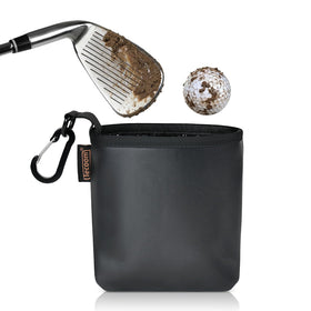 Tecoom Teccom cleaner bag with waterproof neoprene liner keeps clubs dry between shots.