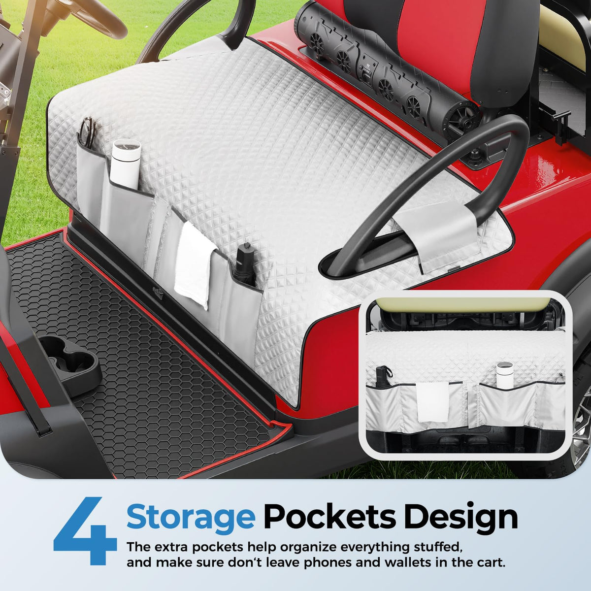 Tecoom universal fit; 48.4 by 31.3 inch coverage.