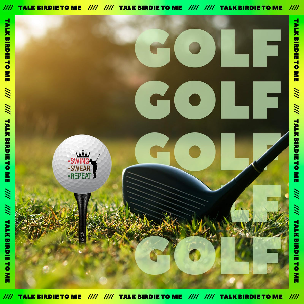 Teenyyou complete golf gift set includes balls, tees, and a box.