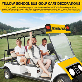 Tegeme yellow school bus ribbon-set for quick decorating touches.